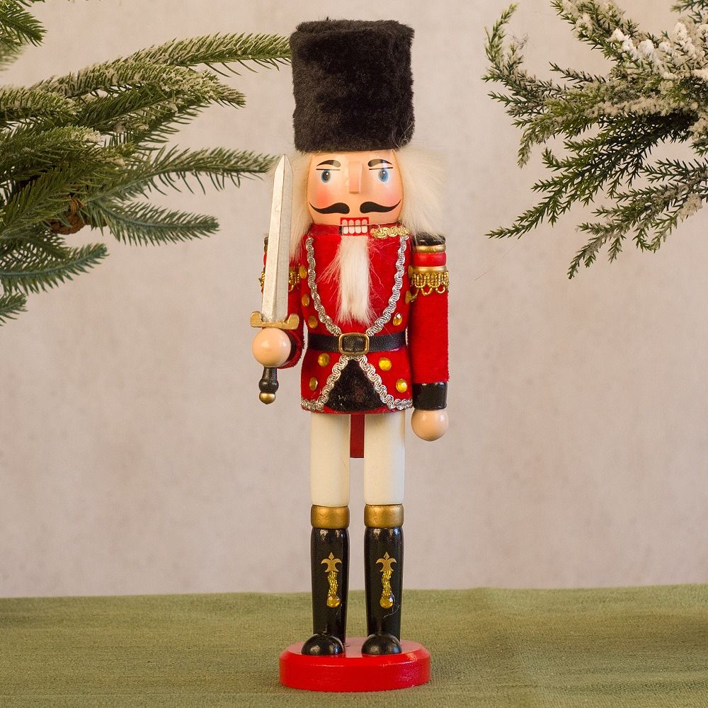 Nutcracker Figurine - ของตกแต่งบ้านรูปนักรบกลองคริสต์มาสวินเทจ งานฝีมือ นักรบกลองคริสต์มาส ของประดับตกแต่งบ้าน