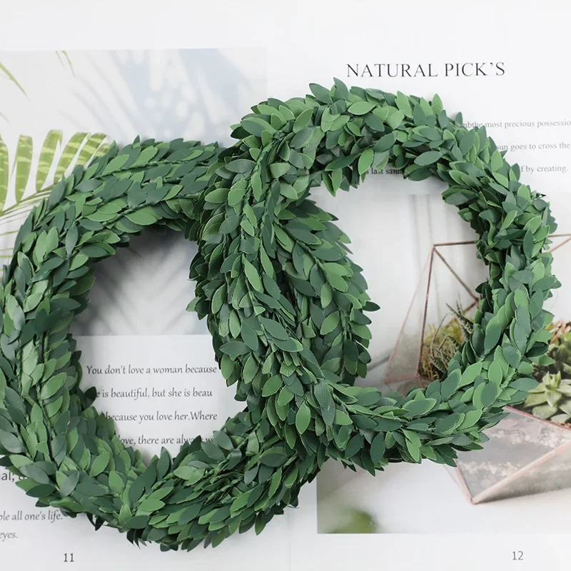 7 เมตรลวดเหล็กสีเขียว Leaf Vin - Christmas Wreath Fake บทวิจารณ์และราคา