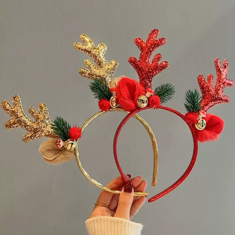 ที่คาดผมกวางเรนเดียร์ประดับกลิ - Reindeer Antlers Headband บทวิจารณ์และราคา