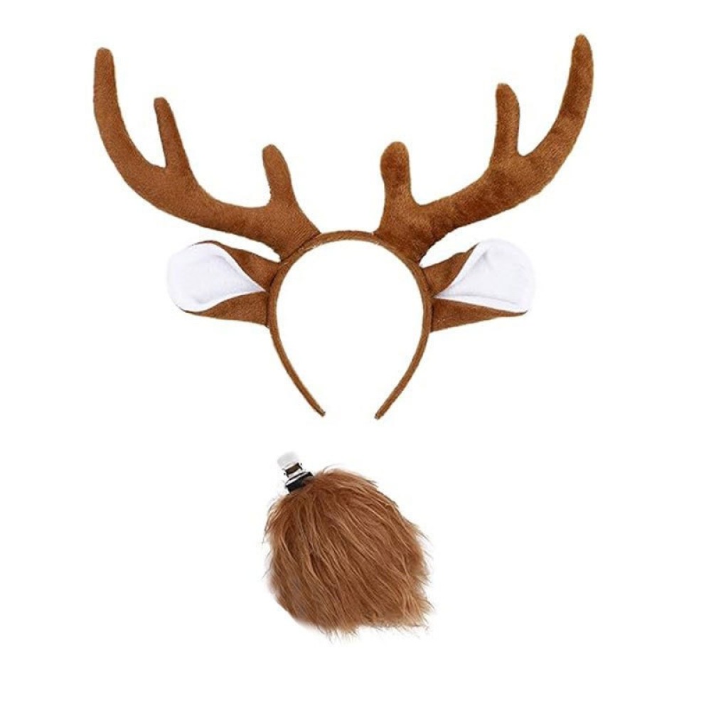 ที่คาดผมลายเขากวางเรนเดียร์สำห - Reindeer Antlers Headband บทวิจารณ์และราคา