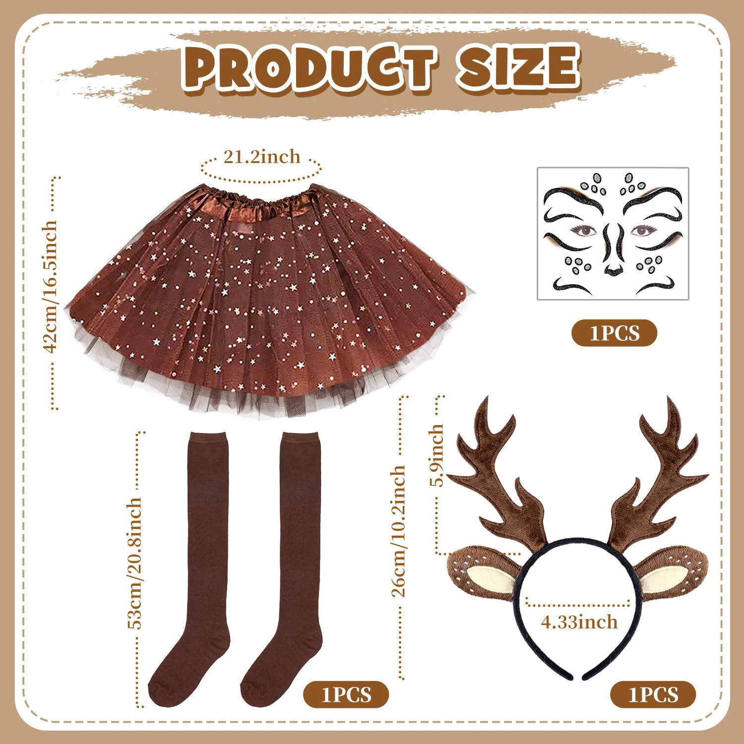 ชุดคอสตูมกวางสำหรับงานคาร์นิวั - Reindeer Antlers Headband บทวิจารณ์และราคา