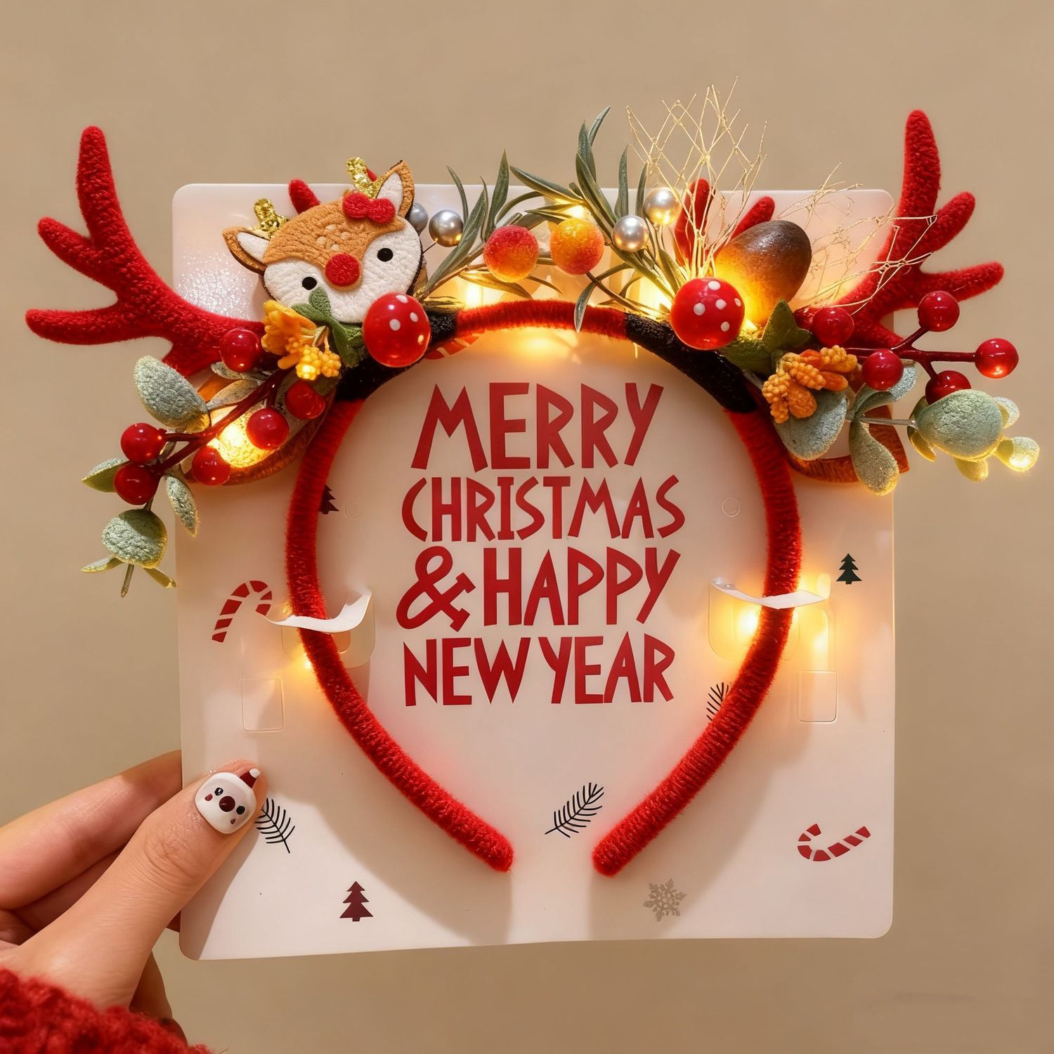 ที่คาดผมกวางเรนเดียร์คริสต์มาส - Reindeer Antlers Headband บทวิจารณ์และราคา