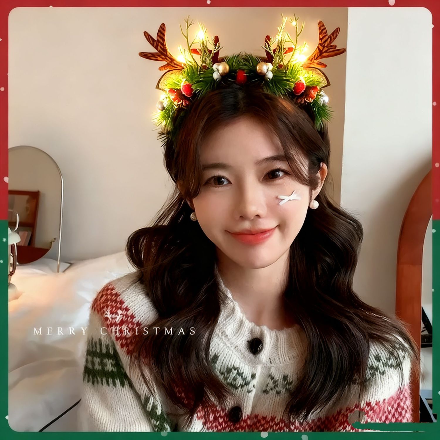 ที่คาดผมกวางเรนเดียร์คริสต์มาส - Reindeer Antlers Headband บทวิจารณ์และราคา