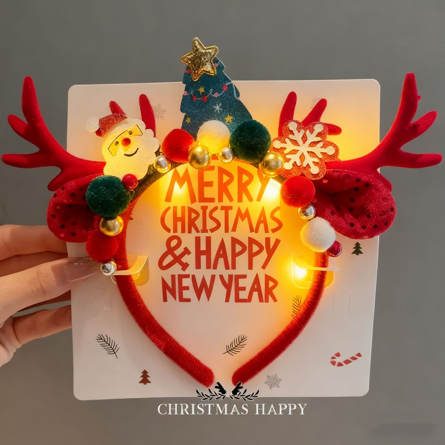 ที่คาดผมกวางเรนเดียร์คริสต์มาส - Reindeer Antlers Headband บทวิจารณ์และราคา