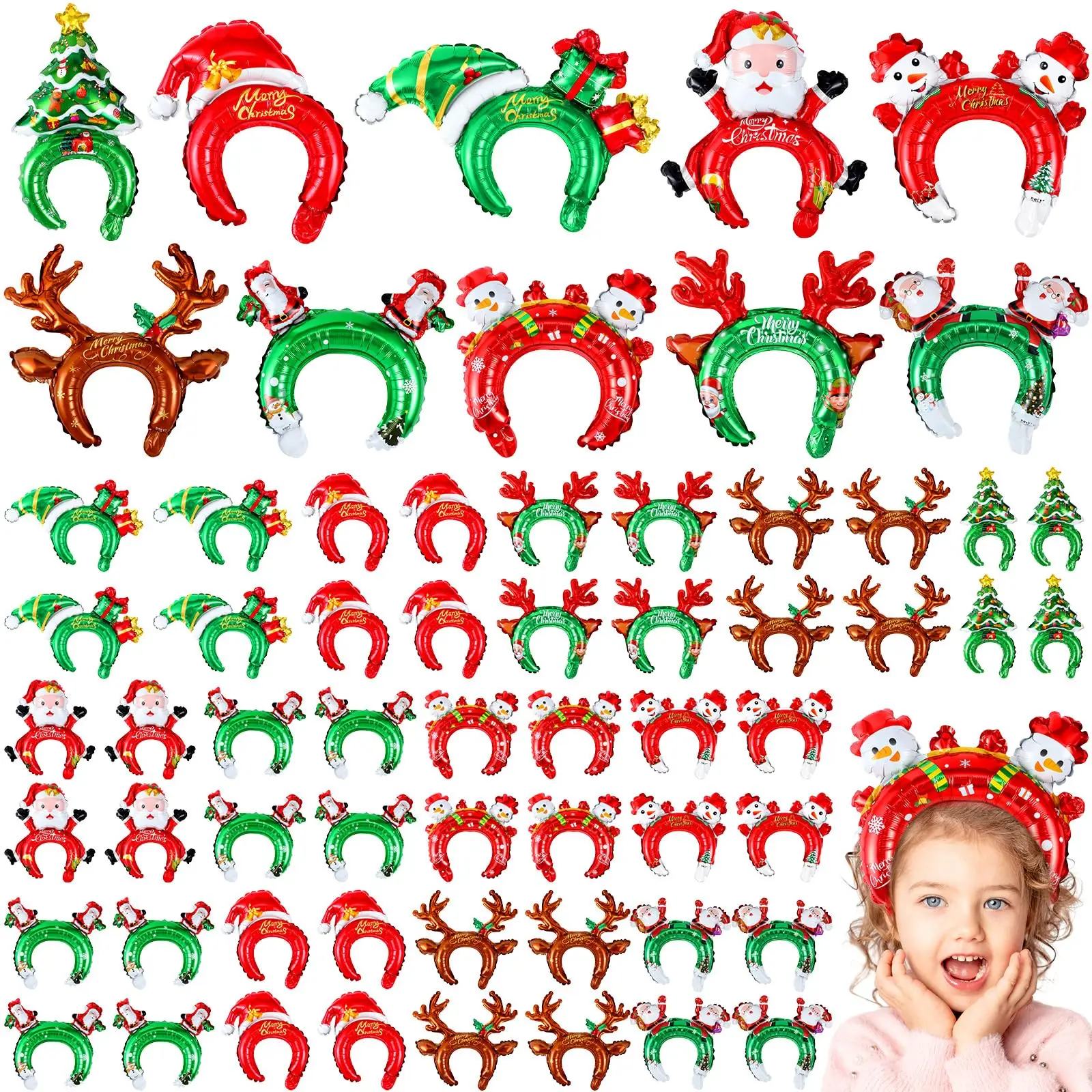 Christmas Inflatable Headbands - Reindeer Antlers Headband บทวิจารณ์และราคา