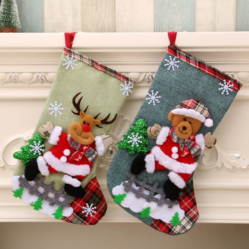 ถุงน่องคริสต์มาสขนาดใหญ่ 31 ซม - Christmas Stocking Hanging บทวิจารณ์และราคา