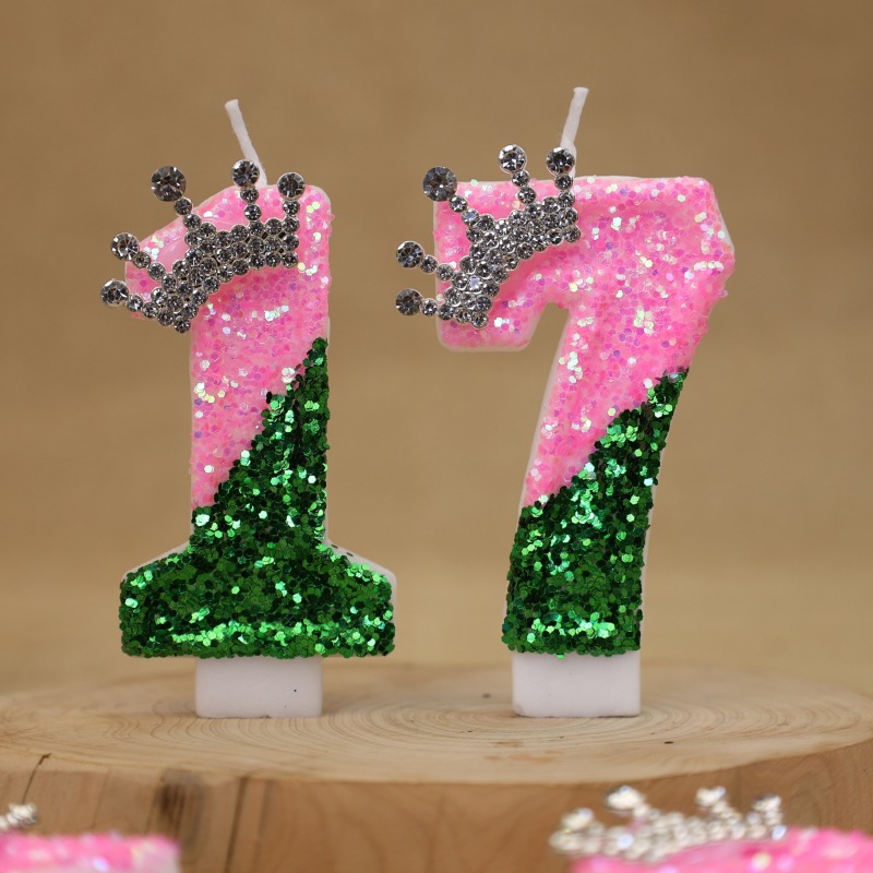 เทียนวันเกิดรูปมงกุฎเจ้าหญิงสี - Holiday Candle Set บทวิจารณ์และราคา