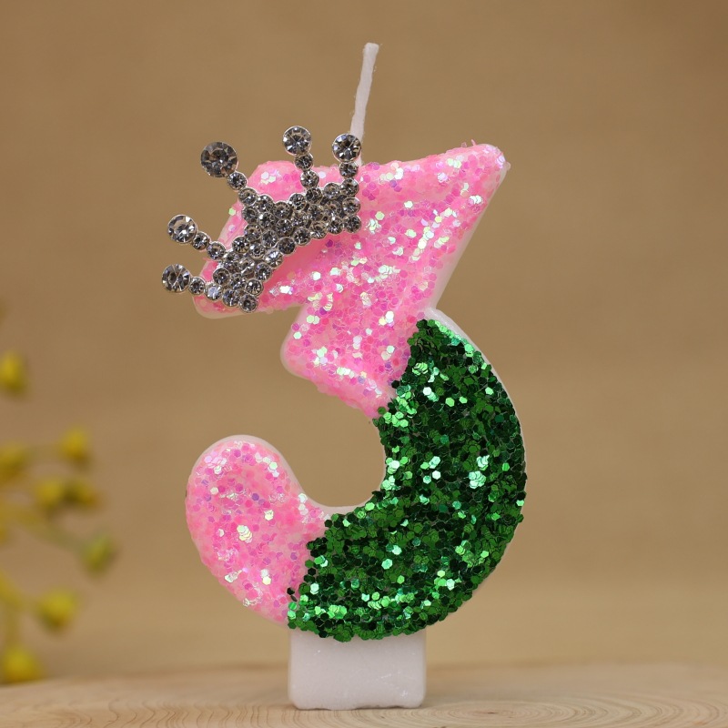 เทียนวันเกิดรูปมงกุฎเจ้าหญิงสี - Holiday Candle Set บทวิจารณ์และราคา