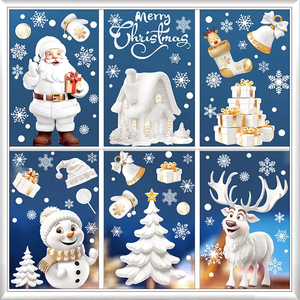 9 ชิ้น/เซ็ตสติกเกอร์หน้าต่างคร - Snowflake Window Decal บทวิจารณ์และราคา