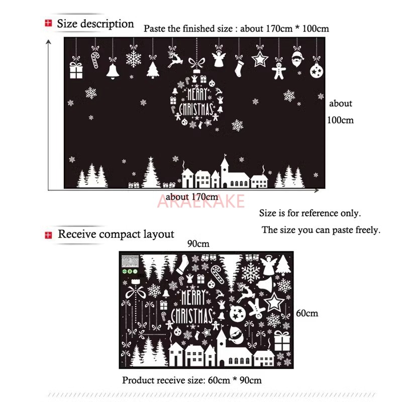 สติ๊กเกอร์ติดผนังลายกระจกหน้าต - Snowflake Window Decal บทวิจารณ์และราคา
