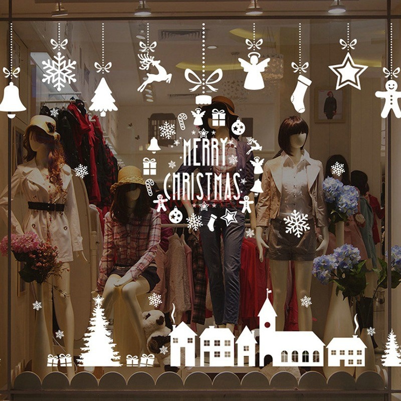 สติ๊กเกอร์ติดผนังลายกระจกหน้าต - Snowflake Window Decal บทวิจารณ์และราคา