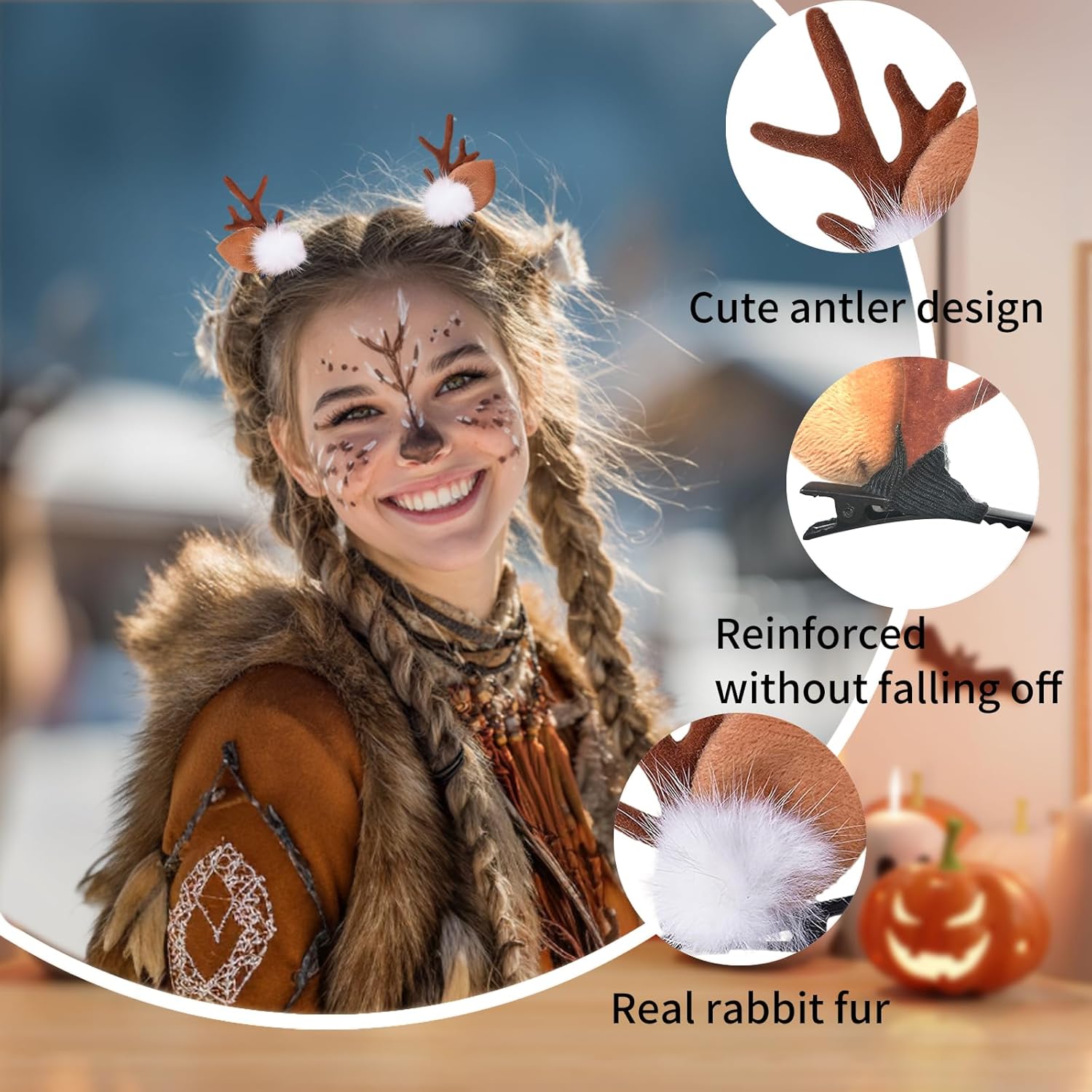 ที่คาดผมรูปหูกวางขนาดเล็ก 1/2  - Reindeer Antlers Headband บทวิจารณ์และราคา